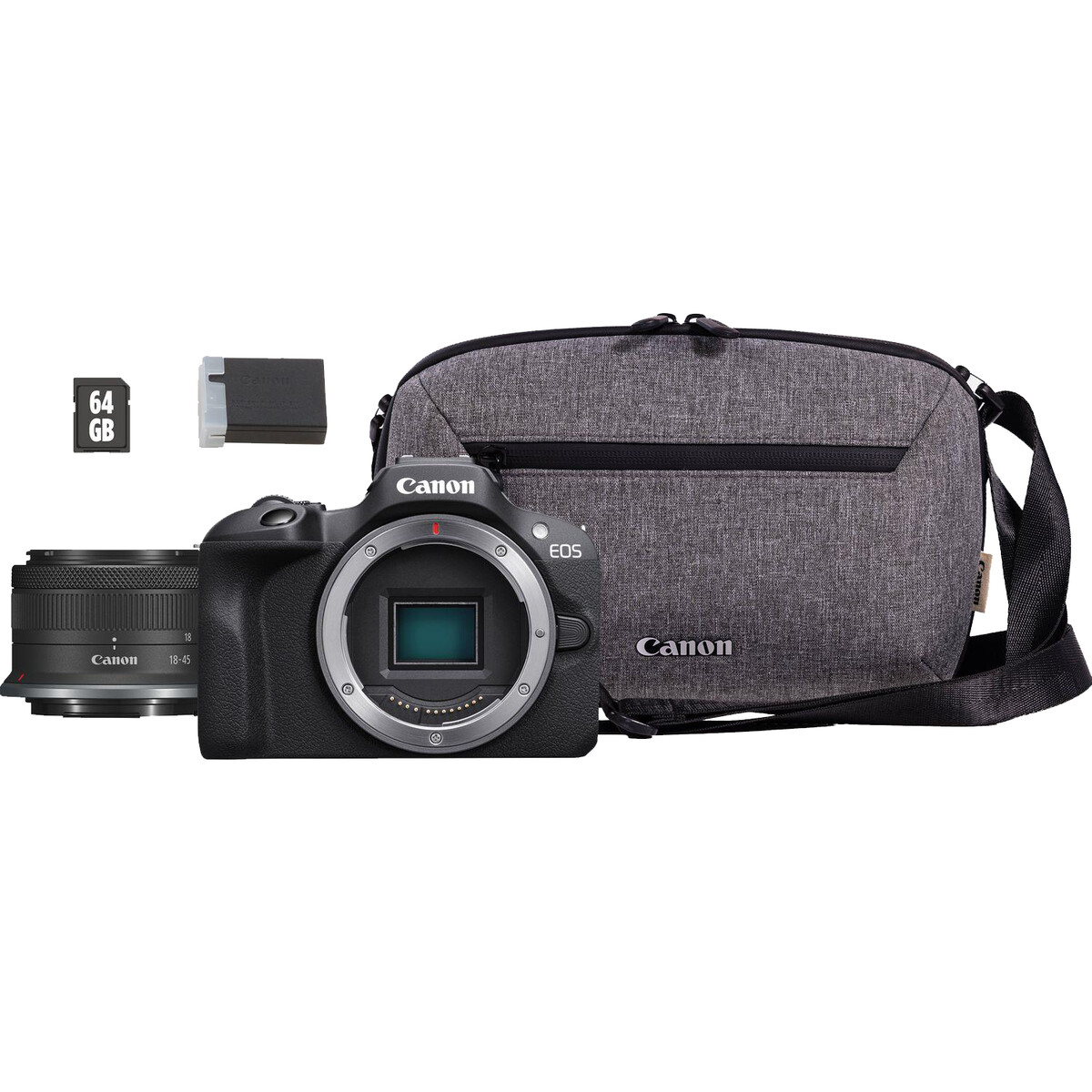 Canon%20EOS%20R100%20+%20RF-S%2018-45mm%20IS%20STM%20Aynasız%20Fotoğraf%20Makinesi%20Travel%20Kit