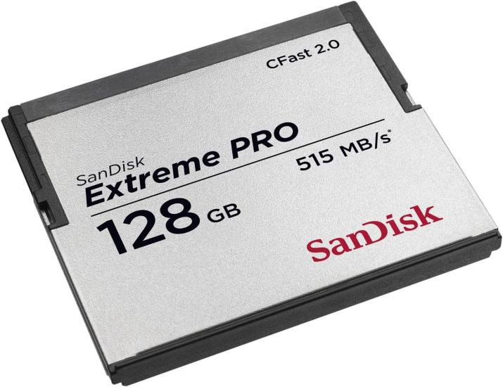 SanDisk 128 GB CFast 2.0 525 MB/s Kart 