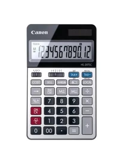 Canon HS-20TSC 12 Haneli Masaüstü Hesap Makinesi | Banffonline