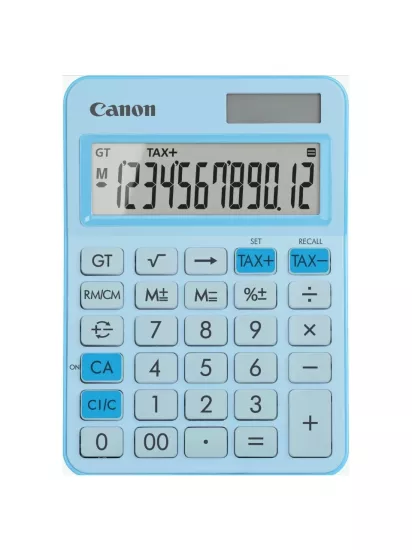 Canon LS-125KB 12 Haneli Hesap Makinesi Pastel Mavi | Banffonline
