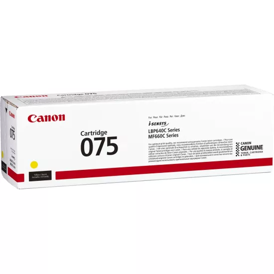Canon 075 Y Sarı Orijinal Toner Kartuşu | Banffonline