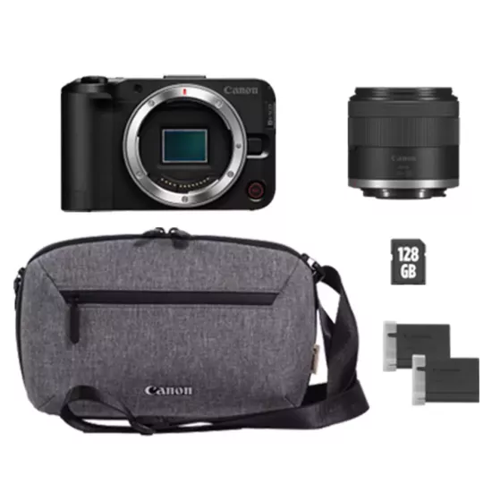Canon EOS R50 V RF-S 14-30mm Lens, Çanta, Yedek Pil ve SD Kart Kit | Banffonline