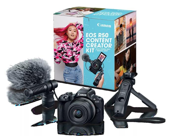 Canon EOS R50 Content Creator Kit | Hafif ve Güçlü